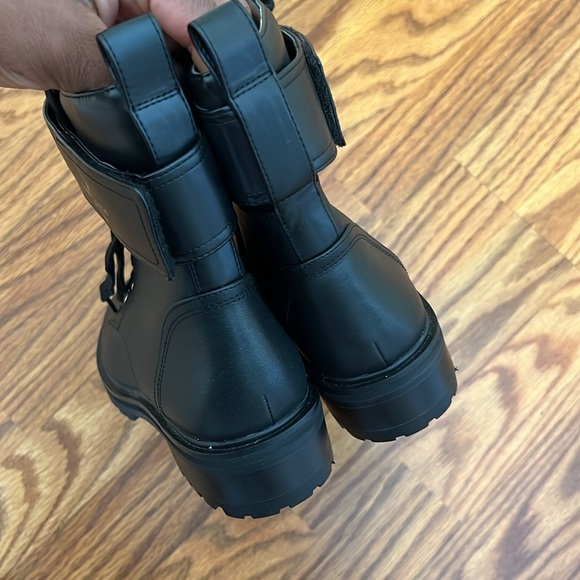 Kate Spade Joplin Lug sole Black ankle Boots shoes size 7B New - Picture 7 of 13